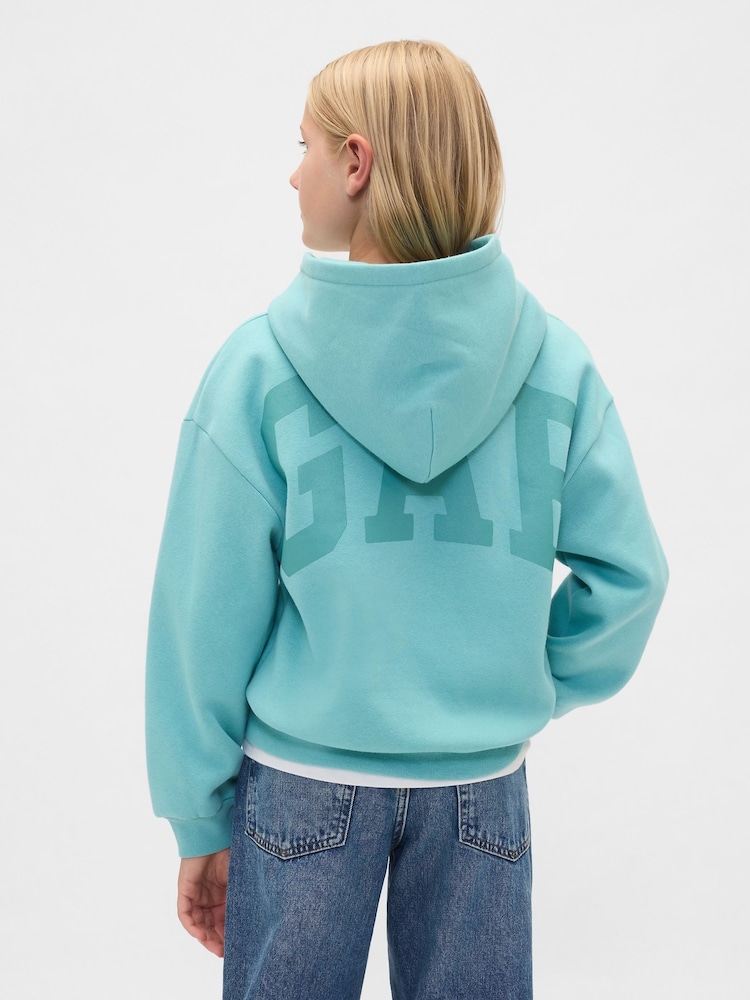 Gap Blue Vintage Soft Logo Hoodie (4-13yrs) (4-13yrs) - Image 2 of 4