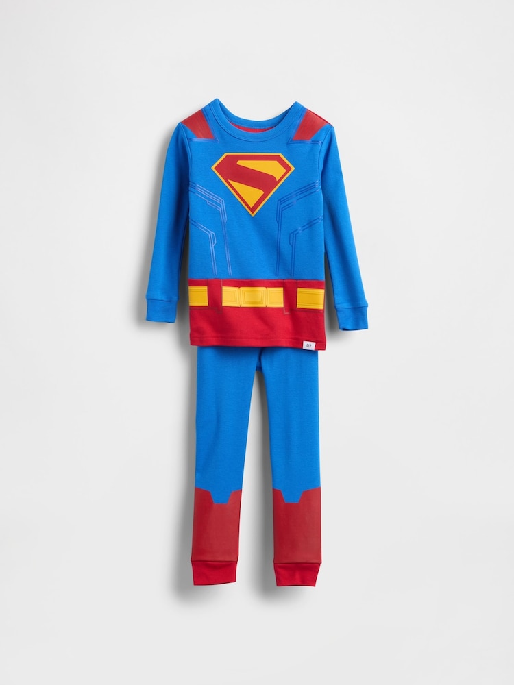 Gap Blue Brushed Cotton Superman Pyjamas Set (6mths-5yrs) (6mths-5yrs) - Image 1 of 2 Gap Blue Brushed Cotton Superman Pyjamas Set (6mths-5yrs) (6mths-5yrs) - Image 1 of 2