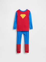 Gap Blue Brushed Cotton Superman Pyjamas Set (6mths-5yrs) (6mths-5yrs) - Image 2 of 2