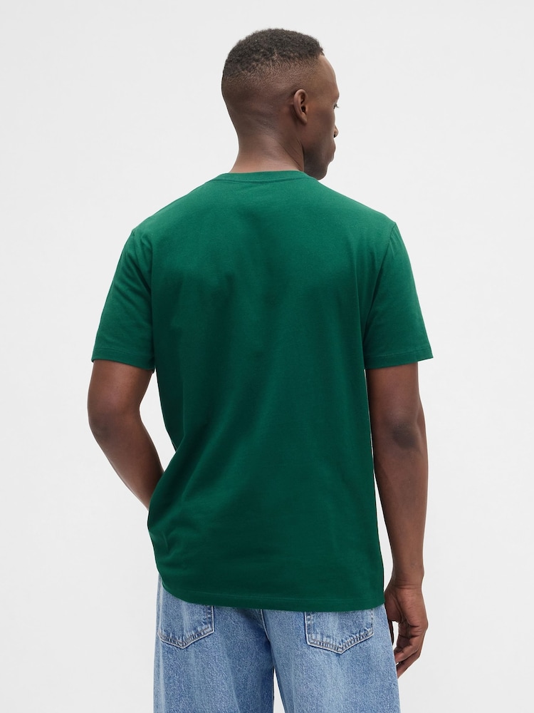 zelena - Gap Everyday 100% Cotton okrogel ovratnik; z okroglim ovratnikom majica - Slika 2 iz 5 zelena - Gap Everyday 100% Cotton okrogel ovratnik; z okroglim ovratnikom majica - Slika 2 iz 5