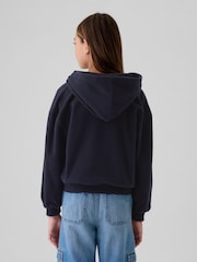 Gap Navy Blue Arch Logo Zip Hoodie (4-13yrs) (4-13yrs) - Image 2 of 4