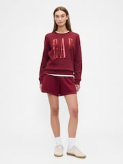 Gap Red Relaxed Logo Crew Neck Jumper - Image 3 of 5