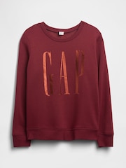 Gap Red Relaxed Logo Crew Neck Jumper - Image 5 of 5