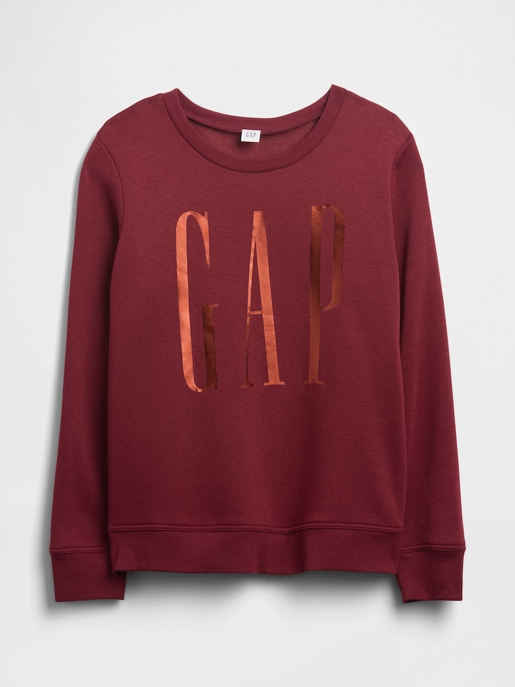 Gap Red Relaxed Logo Crew Neck Jumper - Image 5 of 5