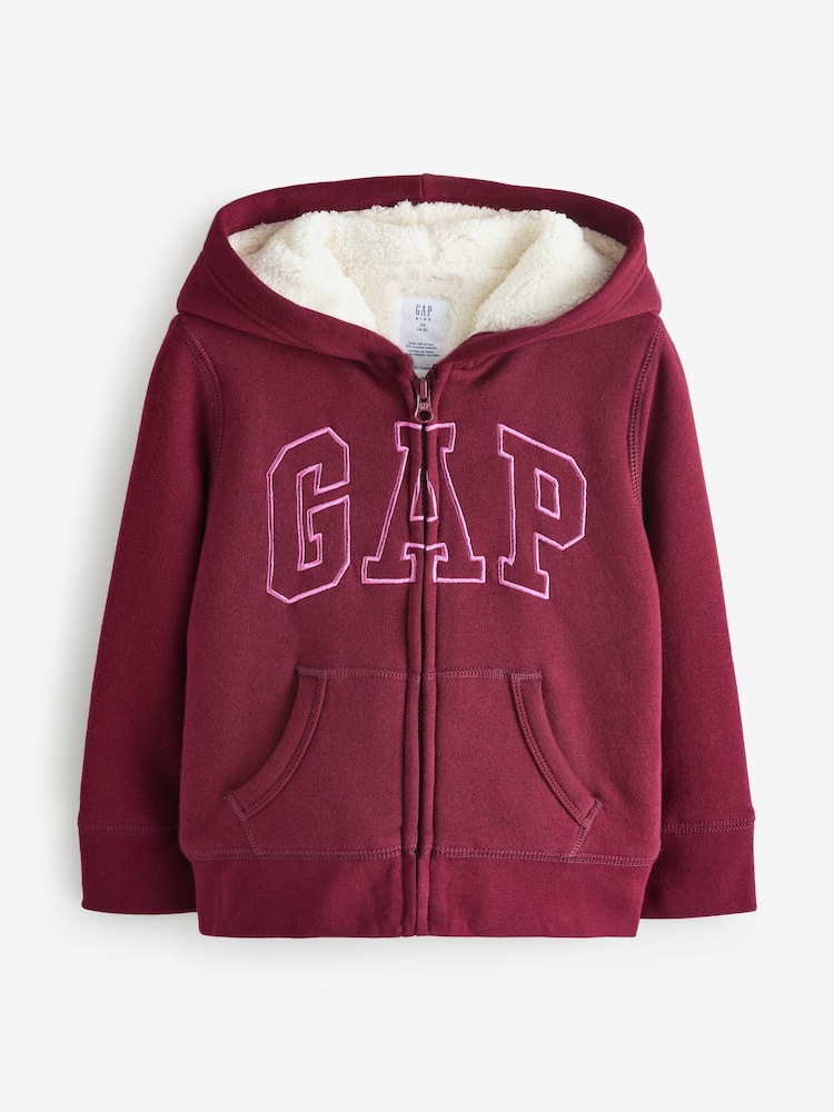 Gap Logo Sherpa Zip Hoodie (4-13yrs) (4-13yrs) - Bild 1 von 5