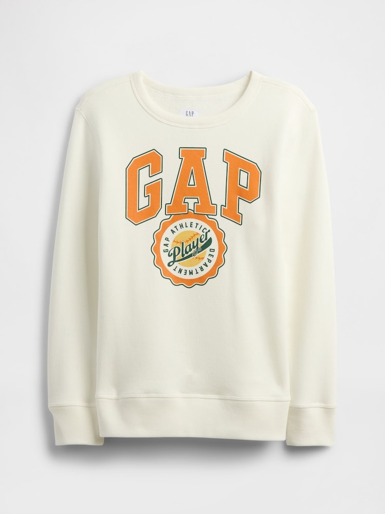 Gap Cream Logo Sweatshirt (4-13yrs) (4-13yrs) - Image 1 of 3