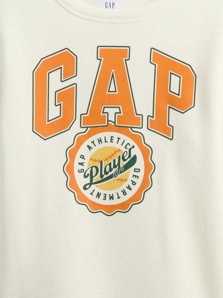 Gap Cream Logo Sweatshirt (4-13yrs) (4-13yrs) - Image 3 of 3 Gap Cream Logo Sweatshirt (4-13yrs) (4-13yrs) - Image 3 of 3