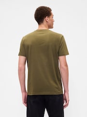 Gap Green Pocket Crew Neck Short Sleeve T-Shirt - Image 2 of 4