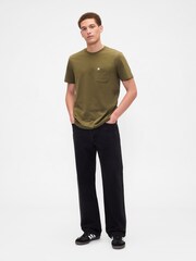 Gap Green Pocket Crew Neck Short Sleeve T-Shirt - Image 3 of 4