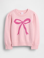 Gap Pink Puff-Sleeve Jumper (6mths-5yrs) (6mths-5yrs) - Image 1 of 2