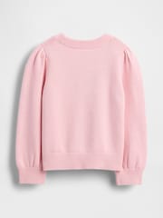 Gap Pink Puff-Sleeve Jumper (6mths-5yrs) (6mths-5yrs) - Image 2 of 2