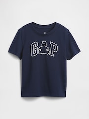 Gap Navy Logo Short Sleeve Crew Neck T-Shirt (6mths-5yrs) (6mths-5yrs) - Image 1 of 3