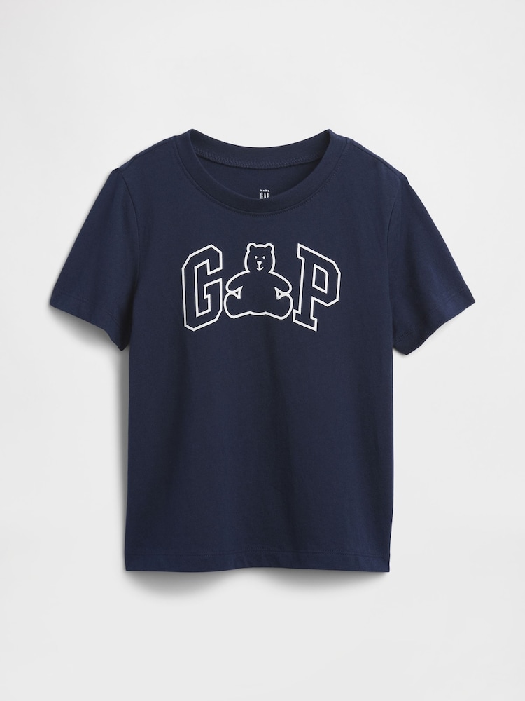 Gap Navy Logo Crew Neck Short Sleeve T-Shirt (6mths-5yrs) (6mths-5yrs) - Image 1 of 3 Gap Navy Logo Crew Neck Short Sleeve T-Shirt (6mths-5yrs) (6mths-5yrs) - Image 1 of 3