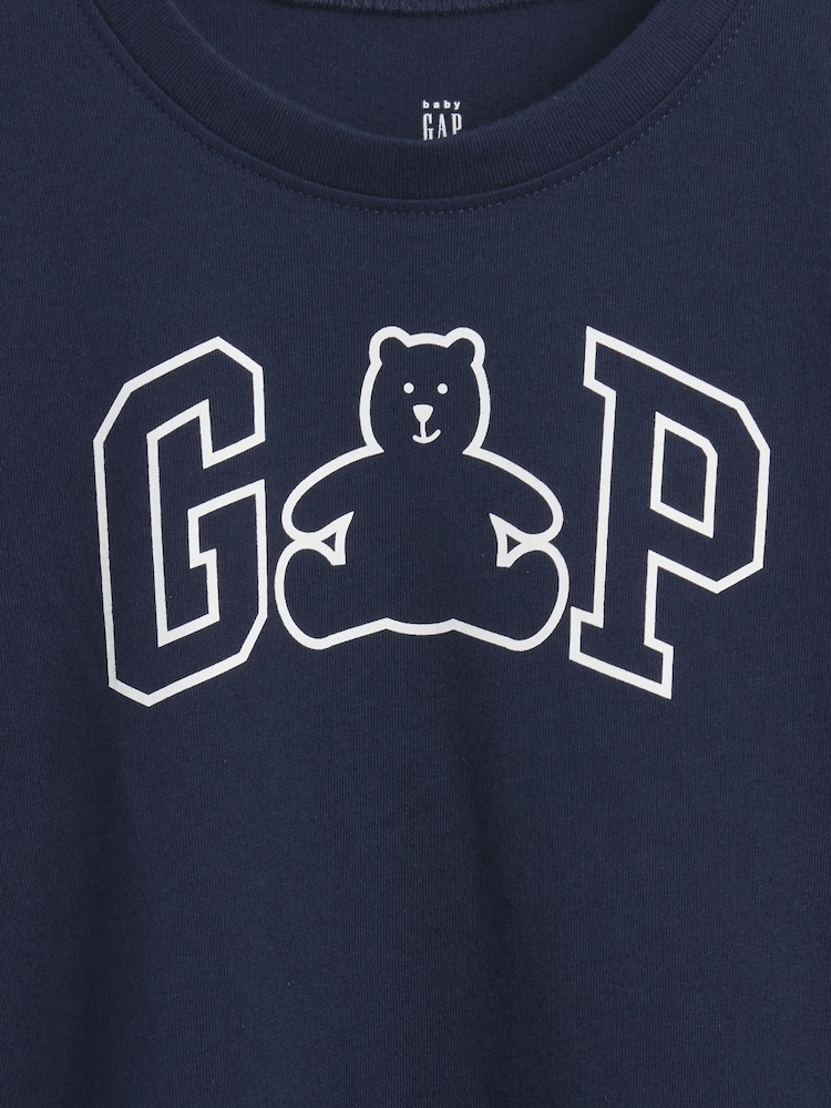 Gap Navy Logo Short Sleeve Crew Neck T-Shirt (6mths-5yrs) (6mths-5yrs) - Image 3 of 3