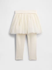 Gap White Tulle Skirt Leggings (6mths-5yrs) (6mths-5yrs) - Image 2 of 3