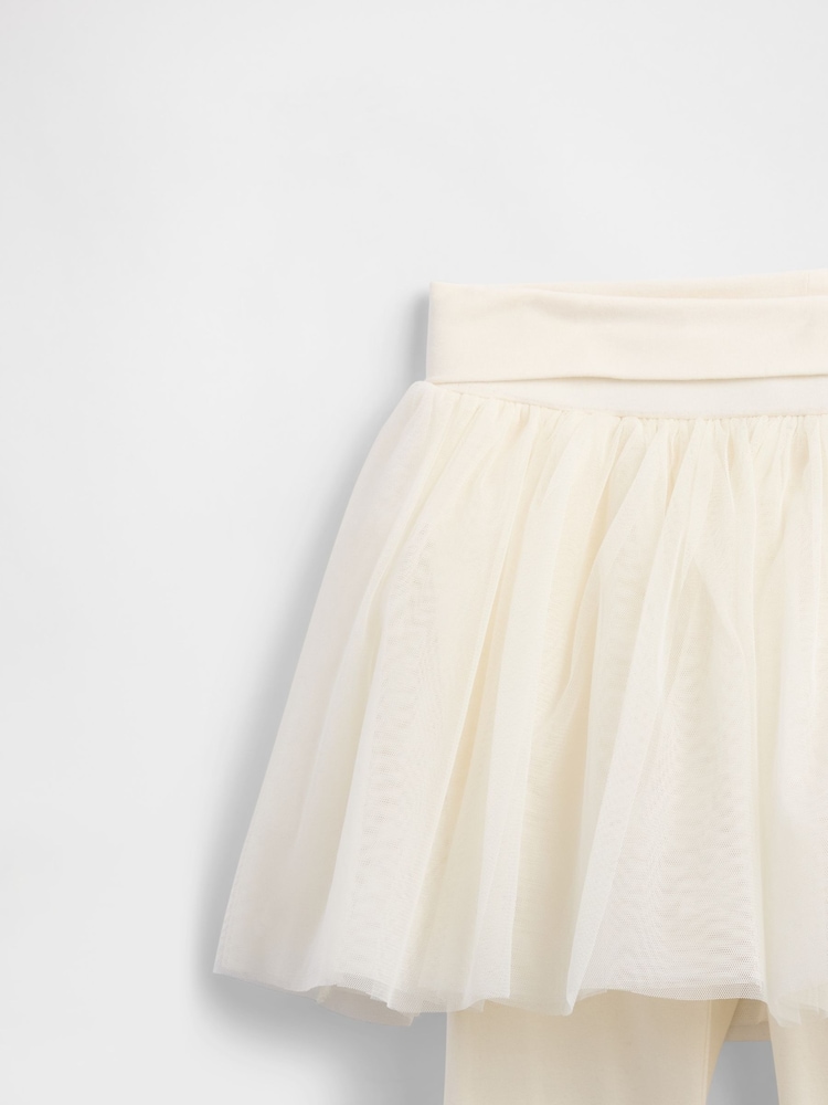 Gap White Tulle Skirt Leggings (6mths-5yrs) (6mths-5yrs) - Image 3 of 3