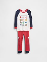 Gap Red/White/Navy Marvel Brushed Cotton Pyjama Set (6mths-5yrs) - Image 1 of 2