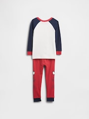 Gap Red/White/Navy Marvel Brushed Cotton Pyjama Set (6mths-5yrs) - Image 2 of 2