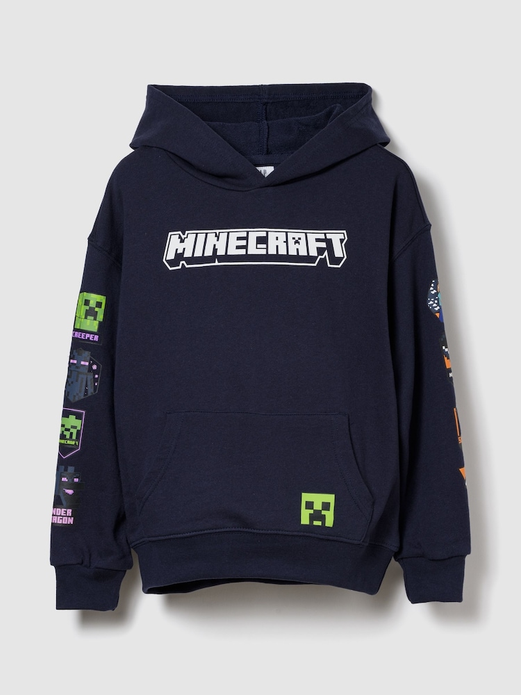 Gap Navy Blue Minecraft Relaxed Hoodie (4-13yrs) (4-13yrs) - Image 2 of 4