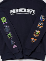 Gap Navy Blue Minecraft Relaxed Hoodie (4-13yrs) (4-13yrs) - Image 4 of 4