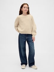 Crema - Gap CashSoft Crew Neck Jumper (4-13yrs) - Imagen 3 de 5