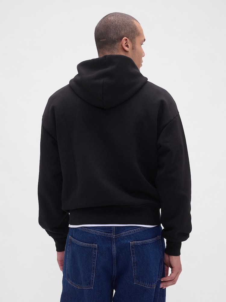 Gap Black Extra Heavyweight French Terry Hoodie - Image 2 of 4