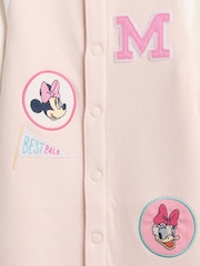 Gap Pink/White Disney Vintage Soft Varsity One-Piece (0-24mths) - Image 4 of 4