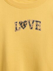 Gap Yellow Sweatshirt Oversized Crew Neck Sweatshirt (4-13yrs) (4-13yrs) - Image 3 of 3
