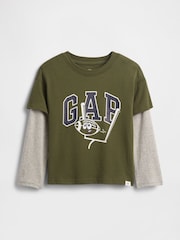 Gap Graphic Crew Neck Short Sleeve T-Shirt (6mths-5yrs) (6mths-5yrs) - Imagen 1 de 3