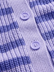Gap Purple Stripe Oversized Cardigan (4-13yrs) (4-13yrs) - Image 4 of 5