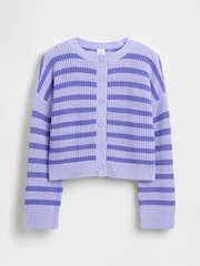 Gap Purple Stripe Oversized Cardigan (4-13yrs) (4-13yrs) - Image 5 of 5