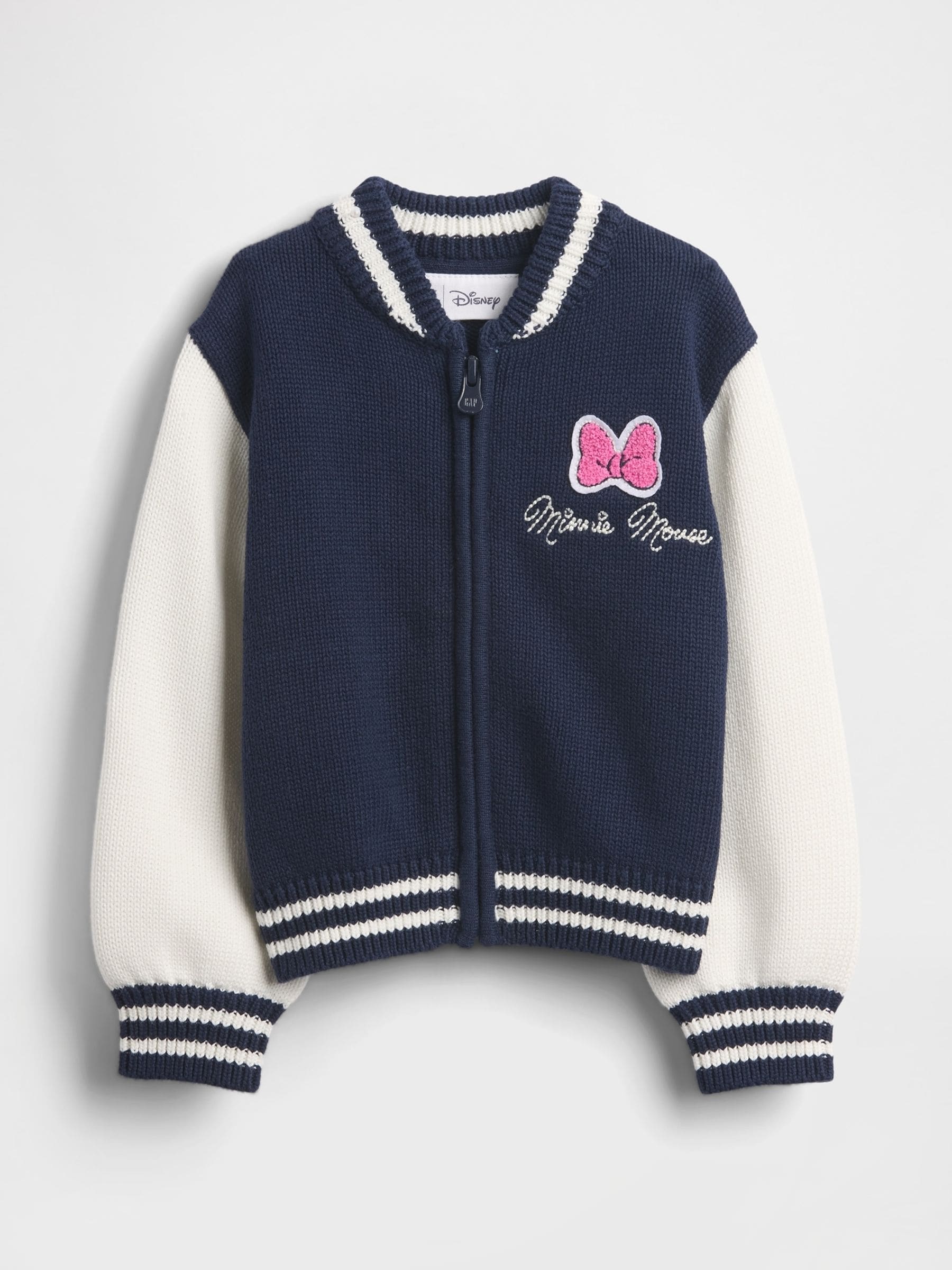 Buy Gap Navy/White Disney Minnie Mouse Varsity Cardigan (6mths