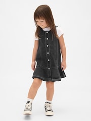 Gap Black Denim Peplum Hem Dress (6mths-5yrs) (6mths-5yrs) - Image 1 of 3