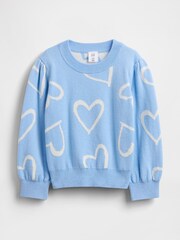Gap Blue Crew Neck Sweatshirt (6mths-5yrs) - Image 1 of 2