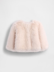 Gap Pink Collarless Faux Jacket (2-5Yrs) - Image 1 of 2