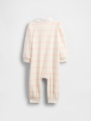 Gap Cream VintageSoft Varsity Bear Logo Sleepsuits One-Piece (Newborn-24mths) (0-24mths) - Image 2 of 4
