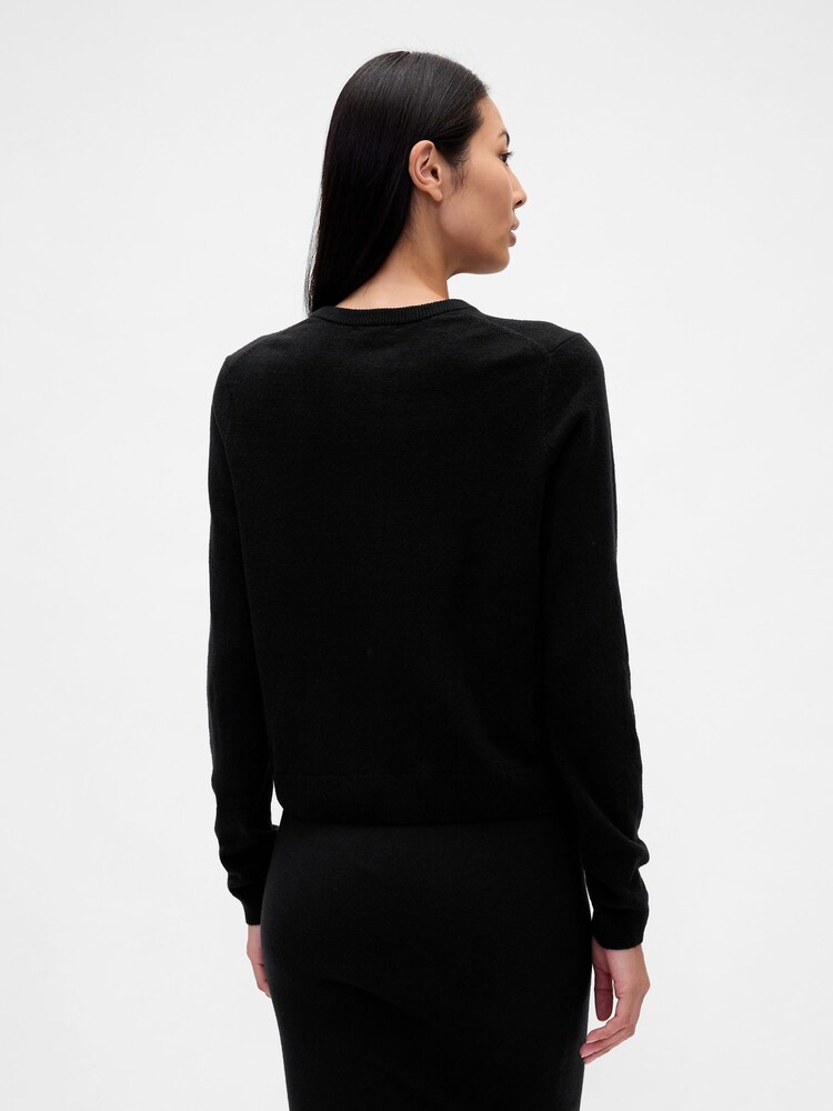 Gap Black Soft Touch Crop Cardigan - Image 2 of 4