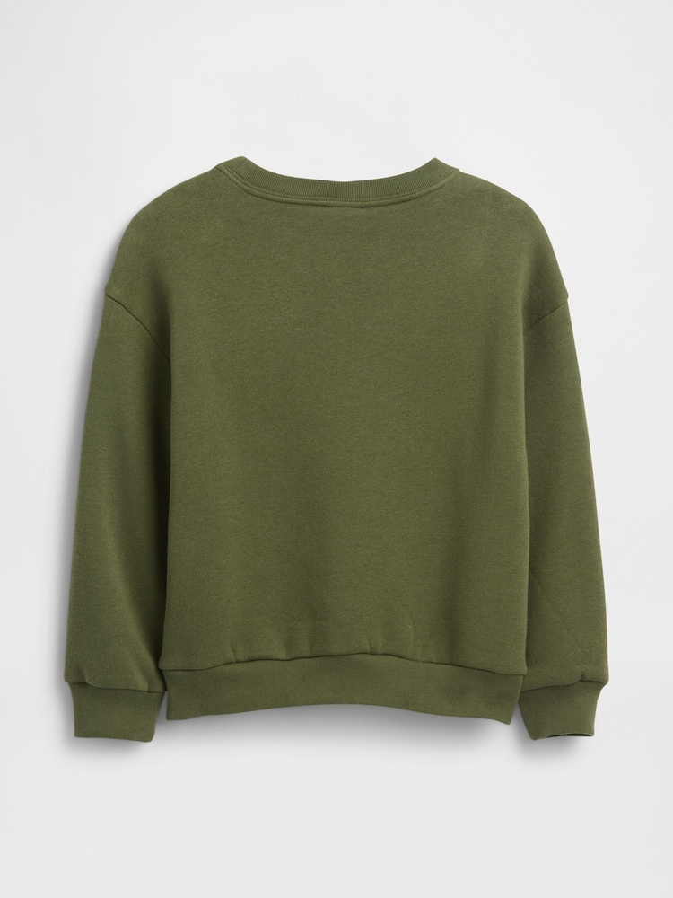 Gap Green Oversized Graphic Sweatshirt (6mths-5yrs) (6mths-5yrs) - Image 2 of 3