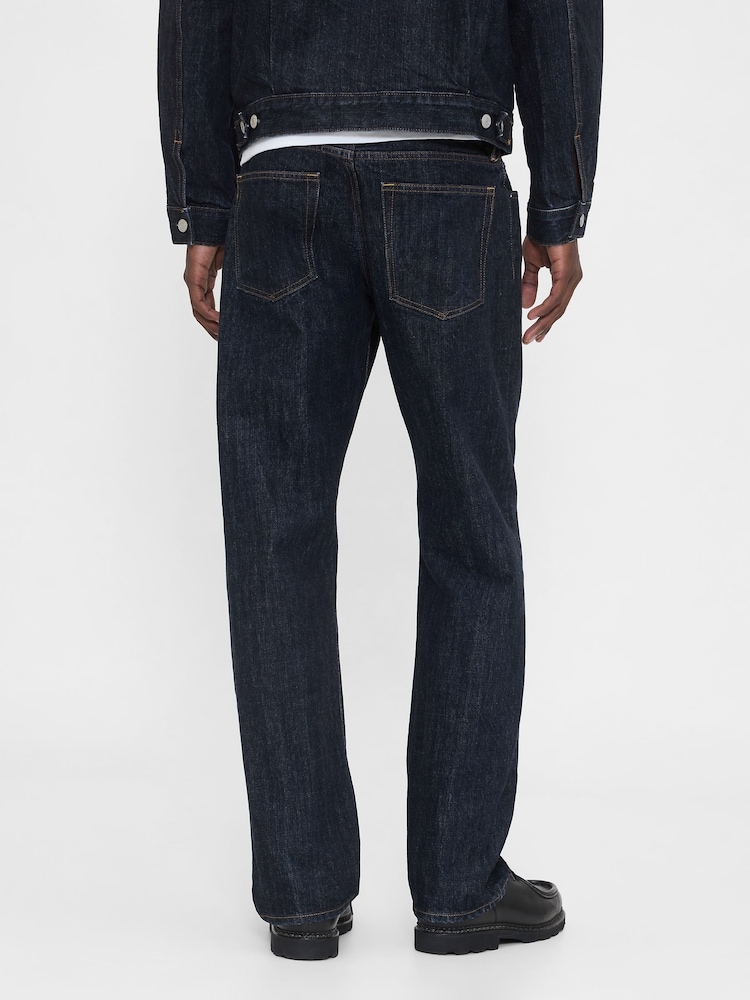 Gap Dark Wash Blue Relaxed Straight Jeans - Image 2 of 5
