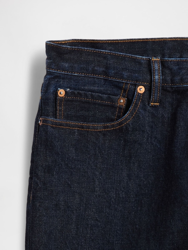 Gap Dark Wash Blue Relaxed Straight Jeans - Image 5 of 5