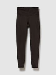 Gap Brown High Waisted Power Full Length Leggings - Image 5 of 5