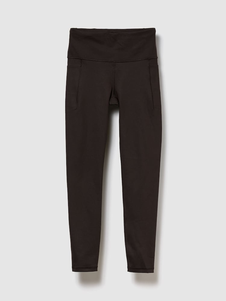 Gap Brown High Waisted Power Full Length Leggings - Image 5 of 5