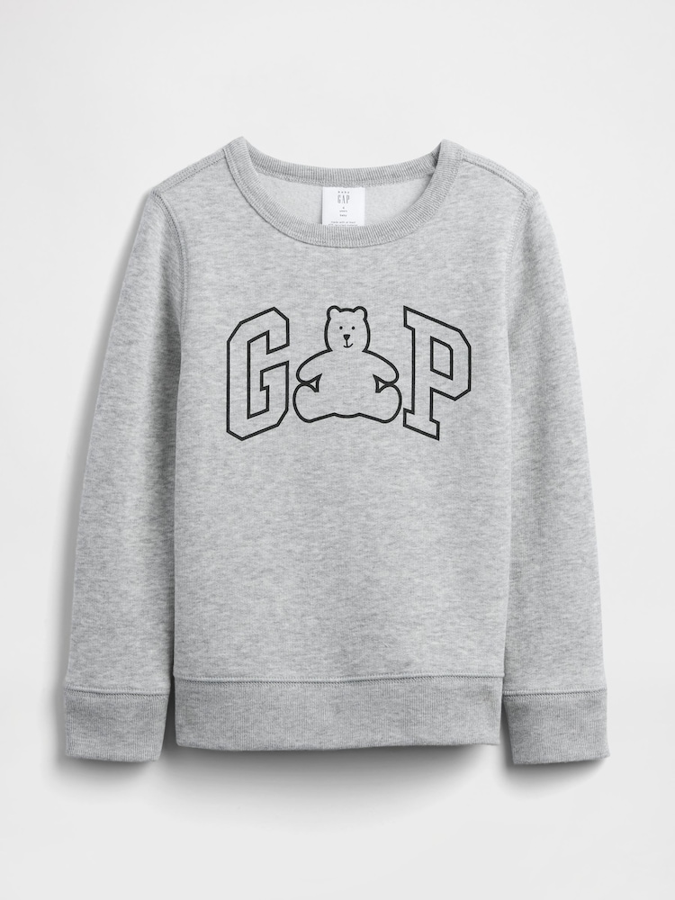 Gap Grey Logo Crew Neck SweatShirt (6mths-5yrs) (6mths-5yrs) - Image 1 of 3 Gap Grey Logo Crew Neck SweatShirt (6mths-5yrs) (6mths-5yrs) - Image 1 of 3