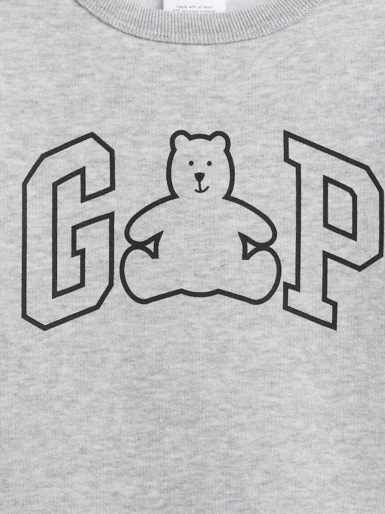 Gap Grey Logo Crew Neck SweatShirt (6mths-5yrs) (6mths-5yrs) - Image 3 of 3 Gap Grey Logo Crew Neck SweatShirt (6mths-5yrs) (6mths-5yrs) - Image 3 of 3