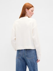Gap White CashSoft Oversized Chunky Cardigan - Image 2 of 4