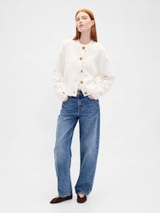 Gap White CashSoft Oversized Chunky Cardigan - Image 3 of 4
