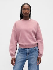 Gap Pink Vintage Soft Wedge Crewneck Sweatshirt - Image 1 of 4