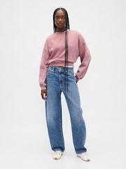 Gap Pink Vintage Soft Wedge Crewneck Sweatshirt - Image 4 of 4