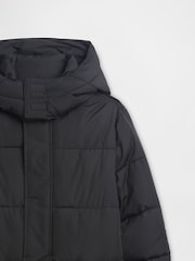 Gap Black Longline Parka Jacket (4-13yrs) - Image 3 of 3