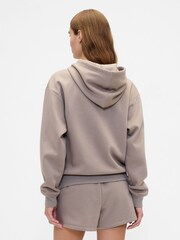 Gap Brown Zip Up Logo Vintage Hoodie - Image 2 of 5